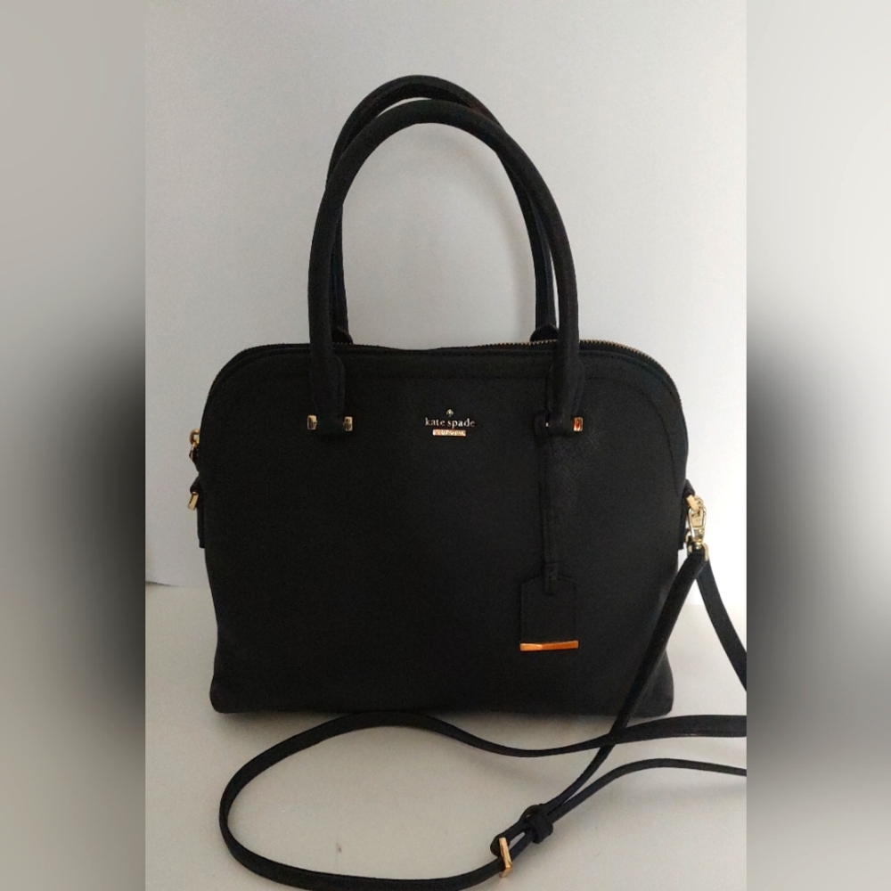 Kate Spade New York Black Purse/Tote with Handles/Adjustable Shoulder straps